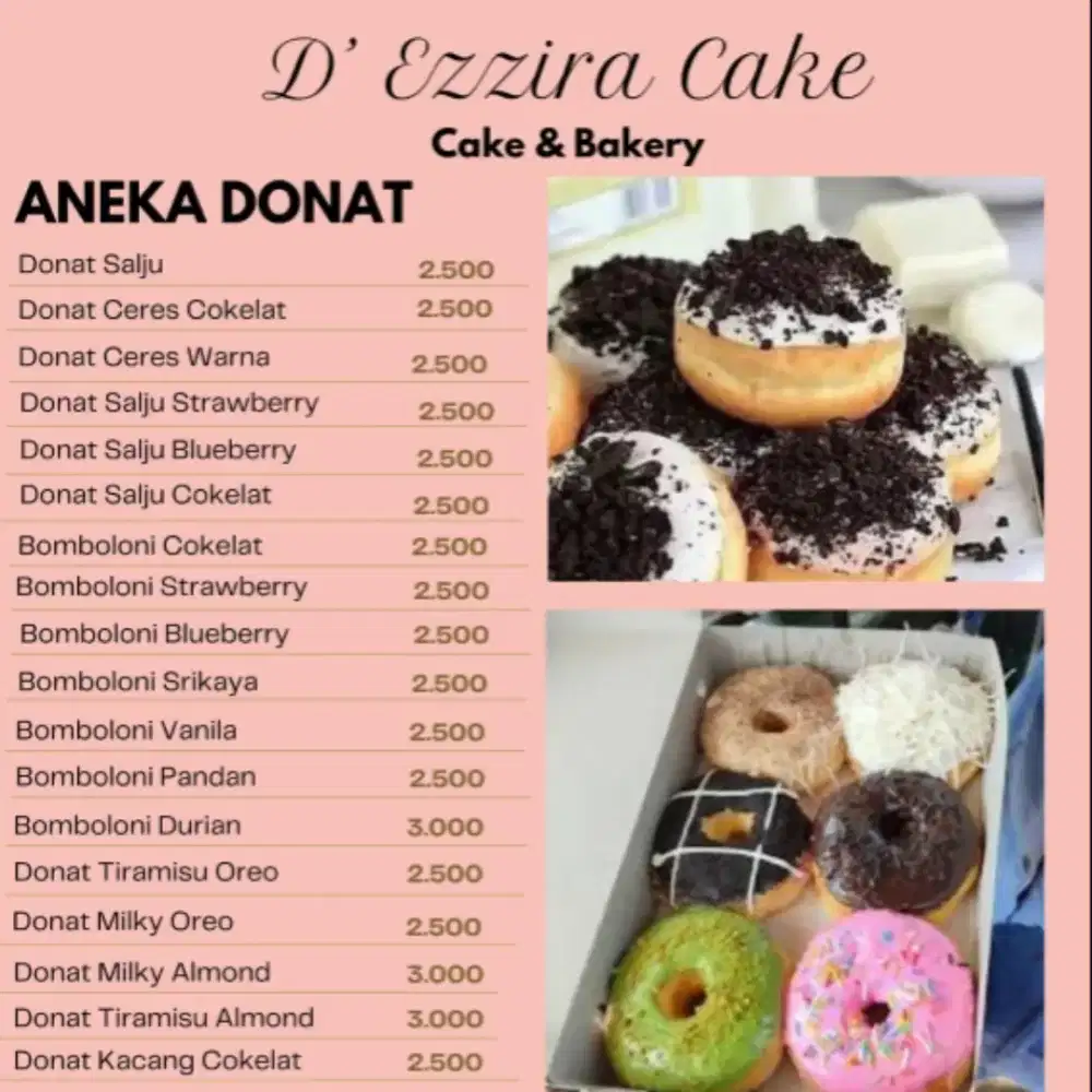 Menyediakan kue dan roti untuk acara sehari hari