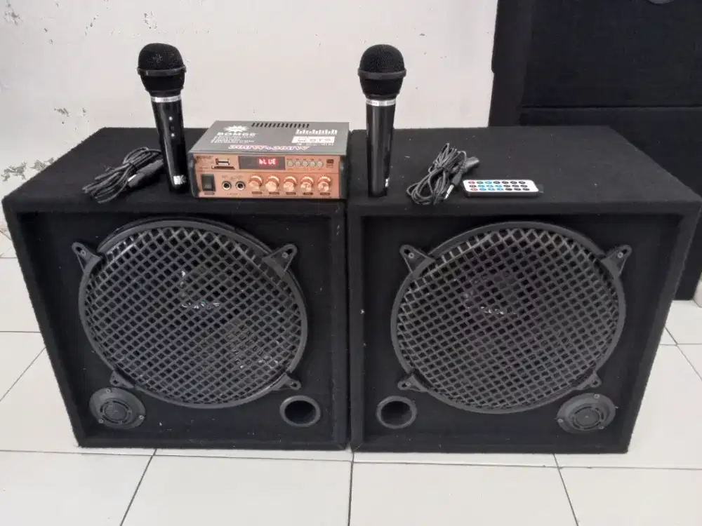 Paket lengkap sound system karaoke 12 bass mantap