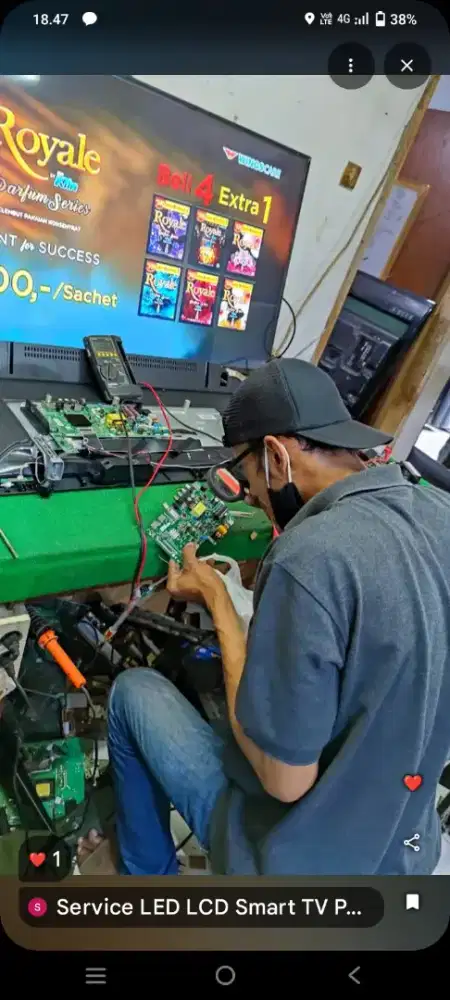 Service Smart TV servis panggilan led lcd plasma