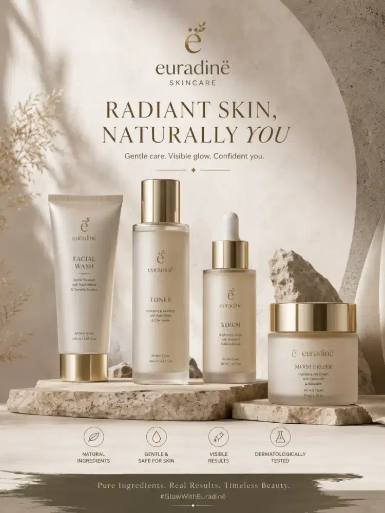 Euradinë Complete Glow Routine | Cleanse, Hydrate, Brighten, Nourish