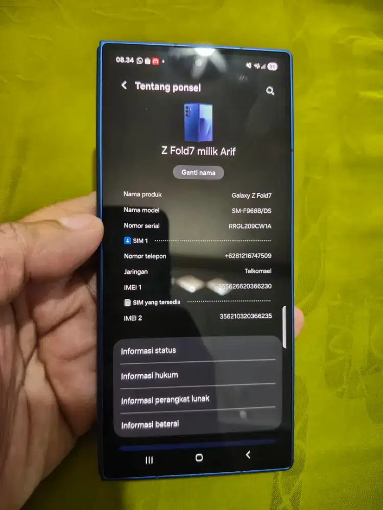 Smasung Fold 7 SEIN like new 256GB