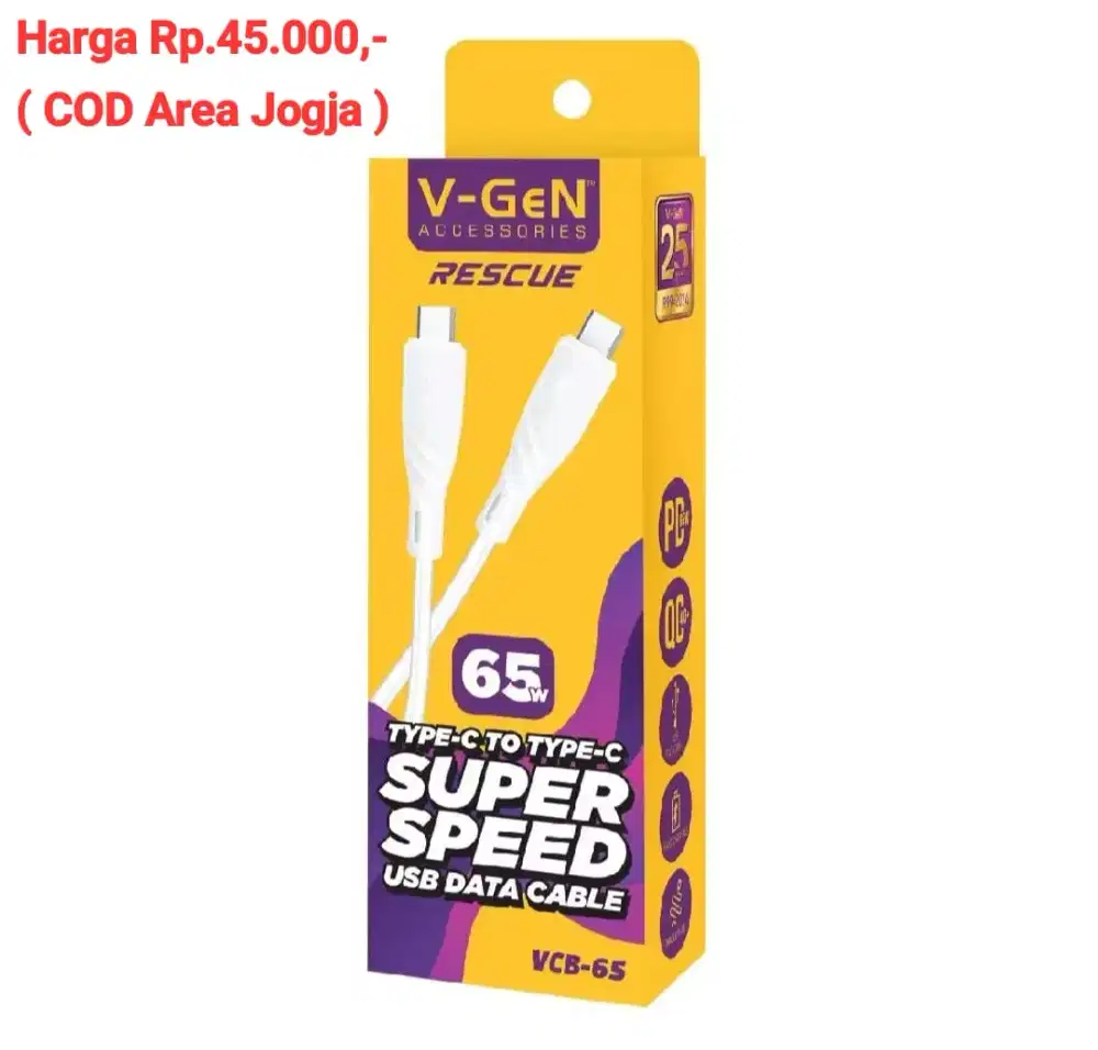 Kabel V-Gen 65watt ( COD JOGJA )