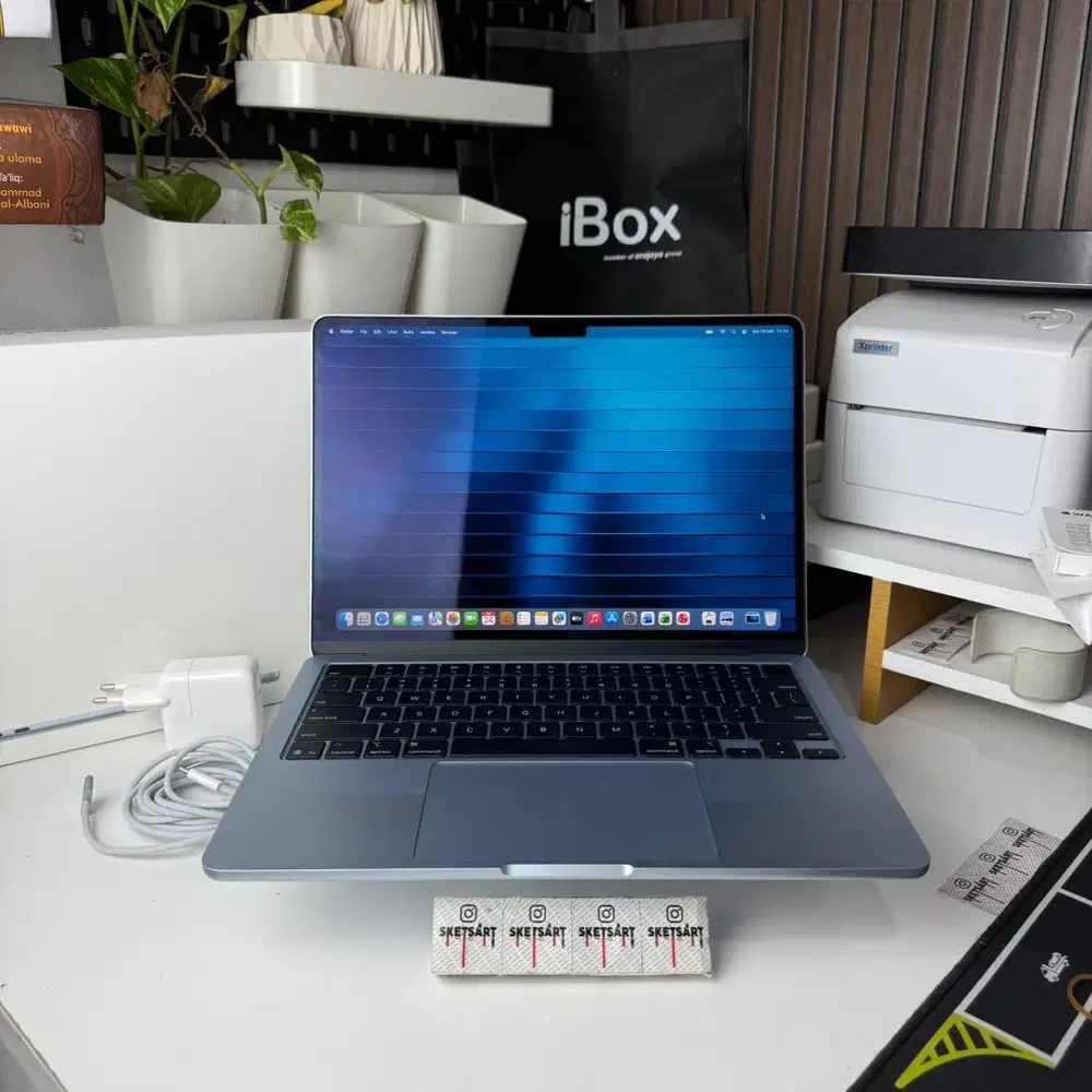MacBook Air M4 16gb 256gb iBox Sky Blue Battery Health 100%