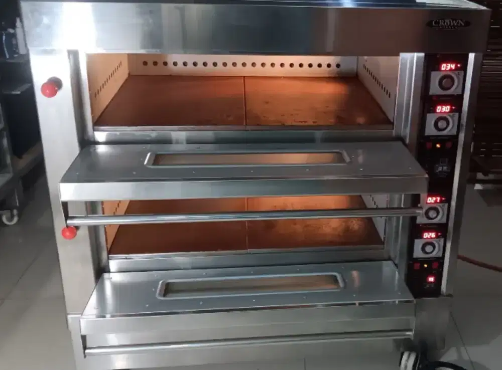 Oven gas double deck