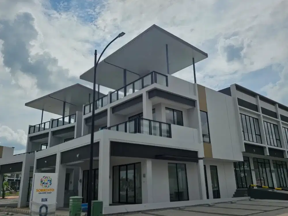 Dijual Murah Ruko Baru Sorrento Grande East Hoek Hadap Jalan