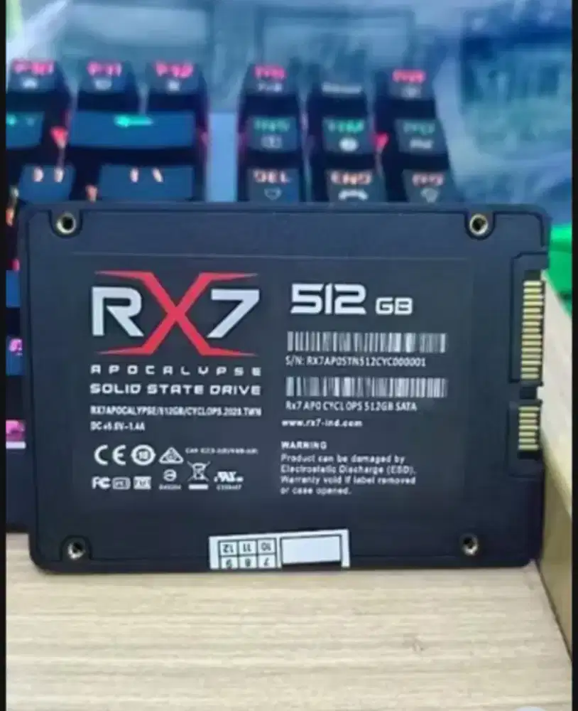 Ssd Rx7 512gb Garansi