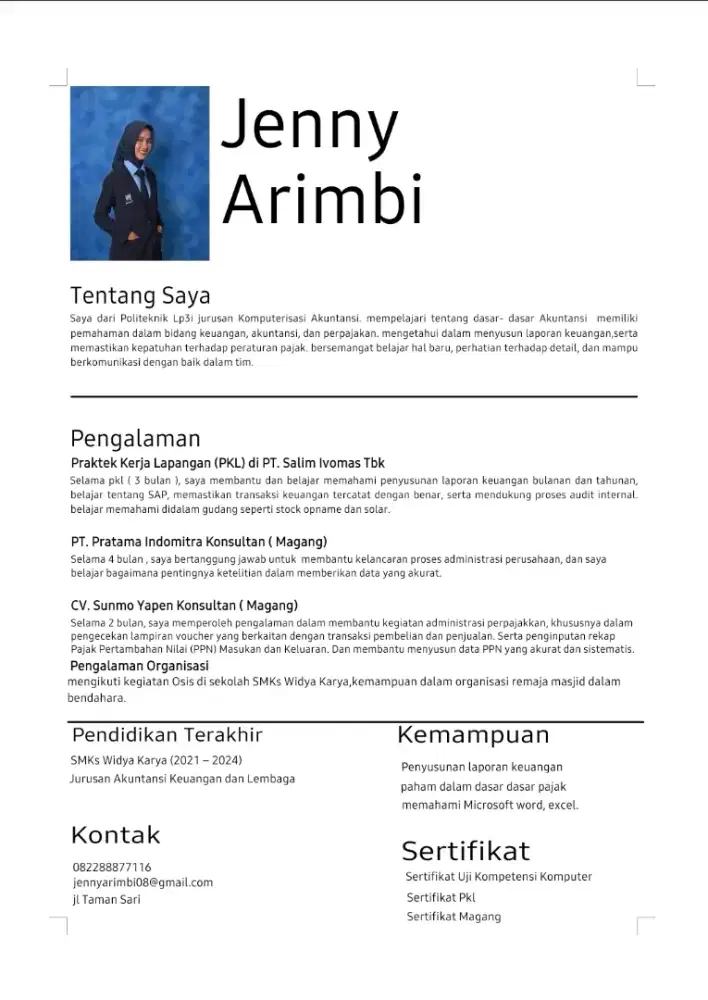 CARI PEKERJAAN BAGIAN FINANCE