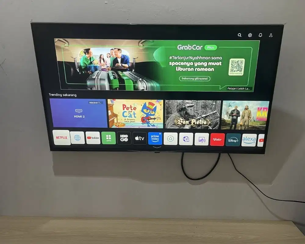 Smart TV LG 43 Inch + Wall Mount + Remote | Condet Jakarta Timur