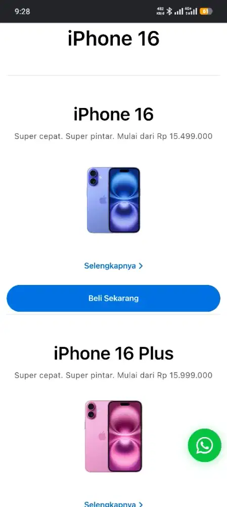 IPHONE 16 DAN IPHONE 16 PLUS