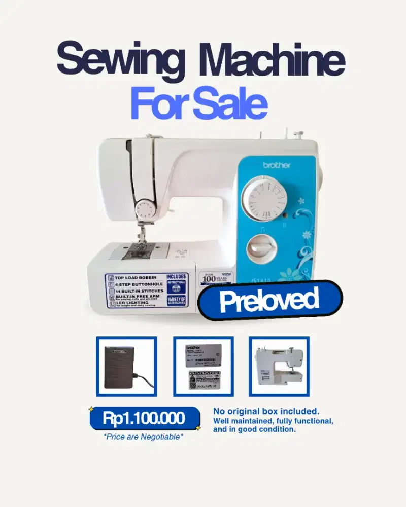Mesin Jahit Brother JS1410