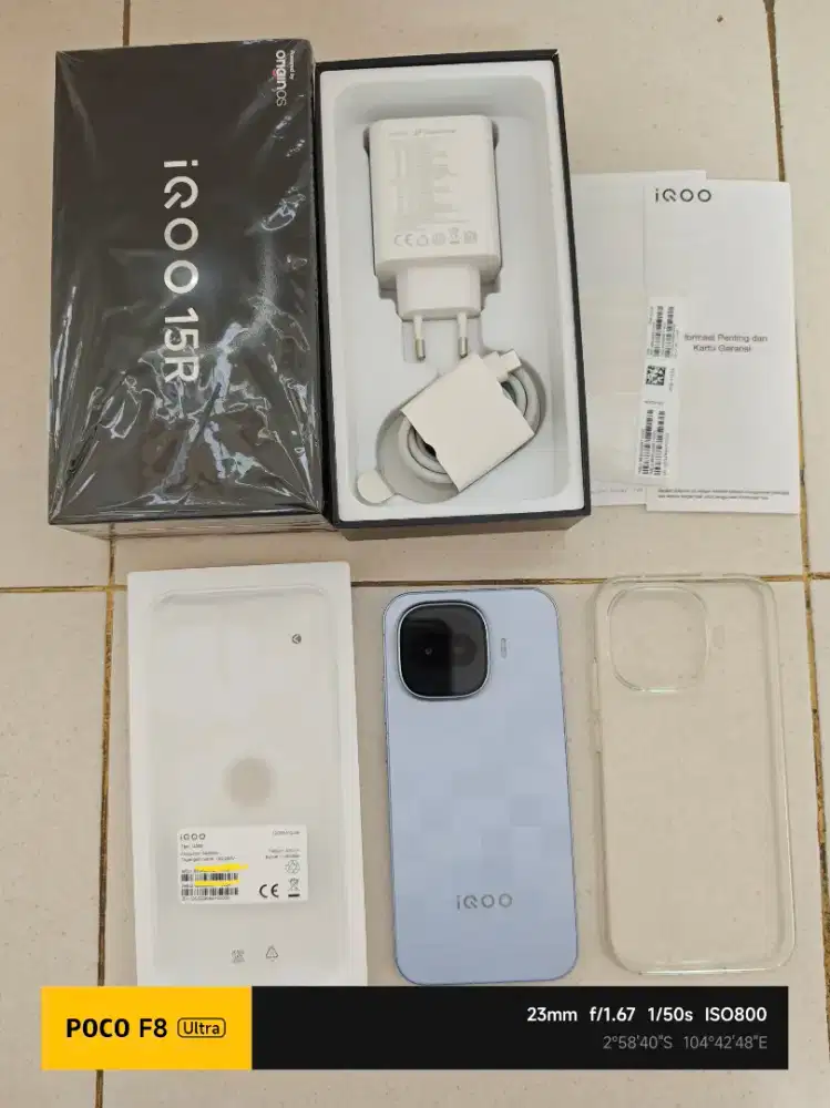IQOO 15R 24/512 Lengkap No Minus