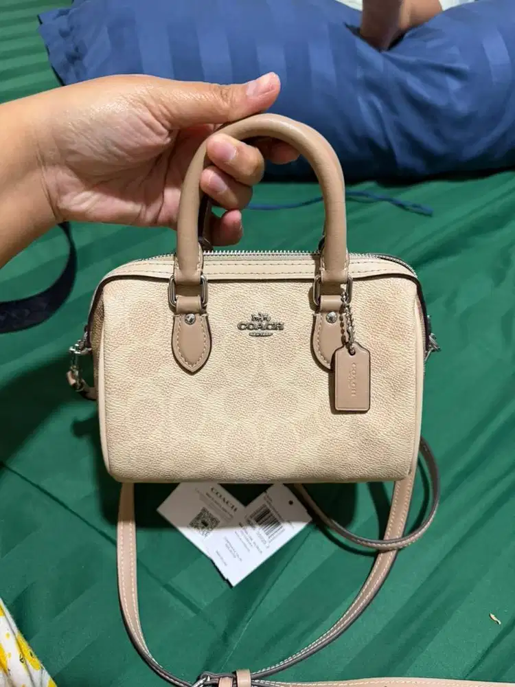 Coach mini rowan crossbody - sand taupe multi (Original)
