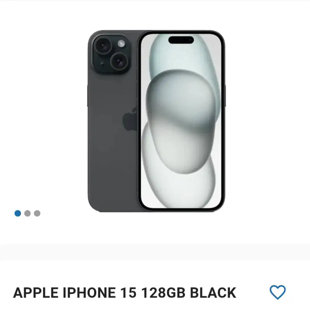 APPLE IPHONE 15 128GB BLACK