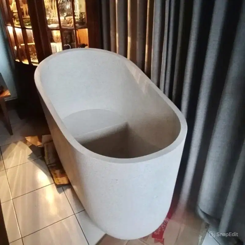 Bak Mandi | Bathub duduk teraso | Betub Terazzo Dewasa