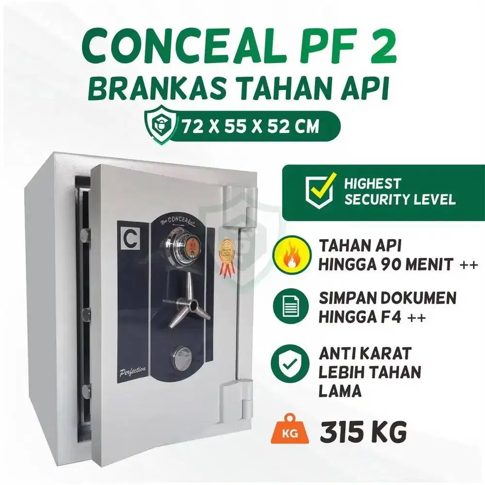 Brankas Zigler Conceal Bahan Besi Tebal Tahan Api SNI FREE ONGKIR sk