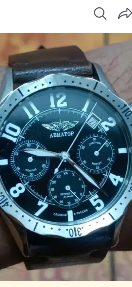 Jam Poljot Aviator chronograph