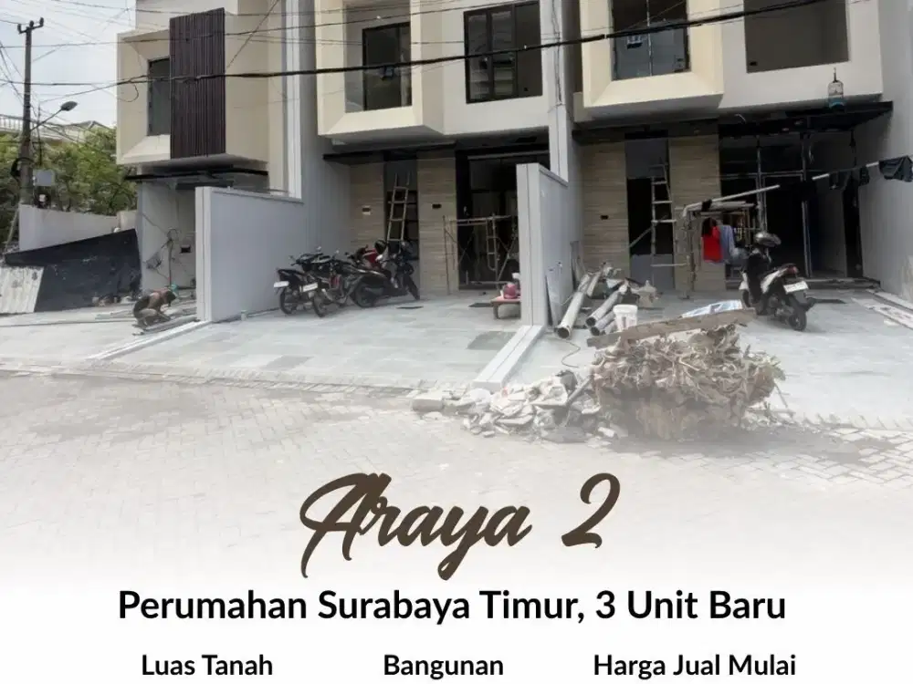 3 Unit Rumah baru di Araya 2