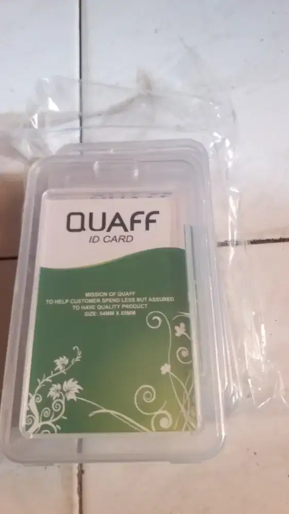 Name Tag ID Card Holder Transparant