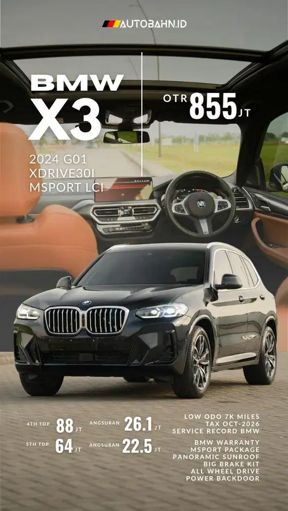 BMW X3 xDrive30i M Sport LCI 2024