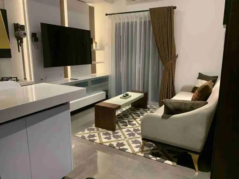 APARTEMEN 2BR SIAP HUNI FULL FURNISHED DEKAT MALL TERAS KOTA BSD POSISI HOOK DEPAN UNIT SKY GARDEN