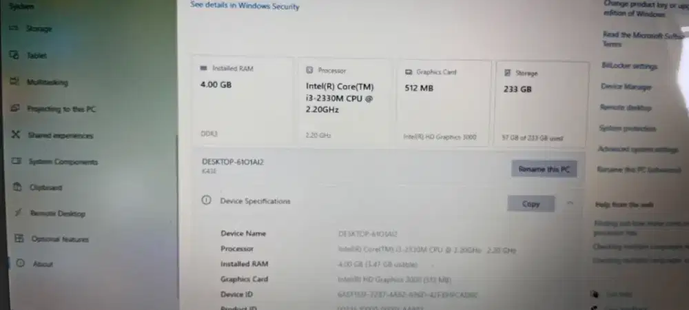 Laptop Asus A43E