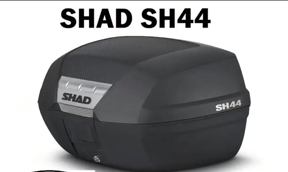 Jual box merk shad uk 44 liter lengkap dengan backrest dan braket.