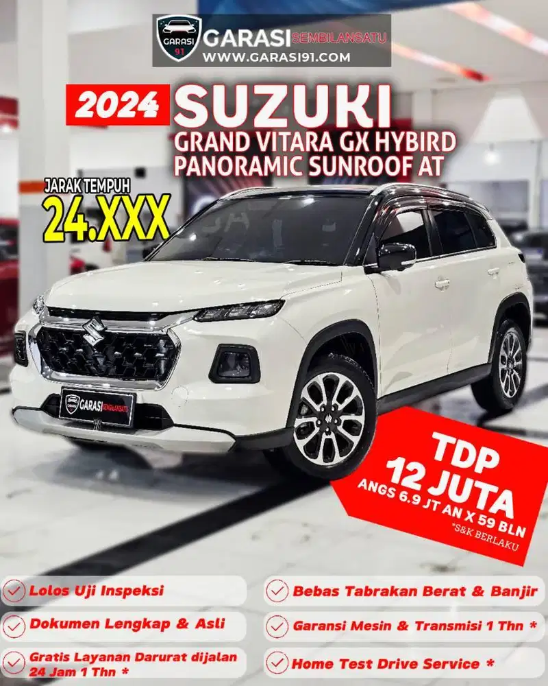 ‼️TDP 12 JT‼️SUZUKI GRAND VITARA GX HYBIRD AT 2024