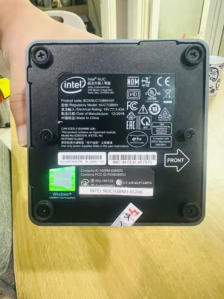 Fast Sale Mini Pc intel Nuc 7I3BNH-85240