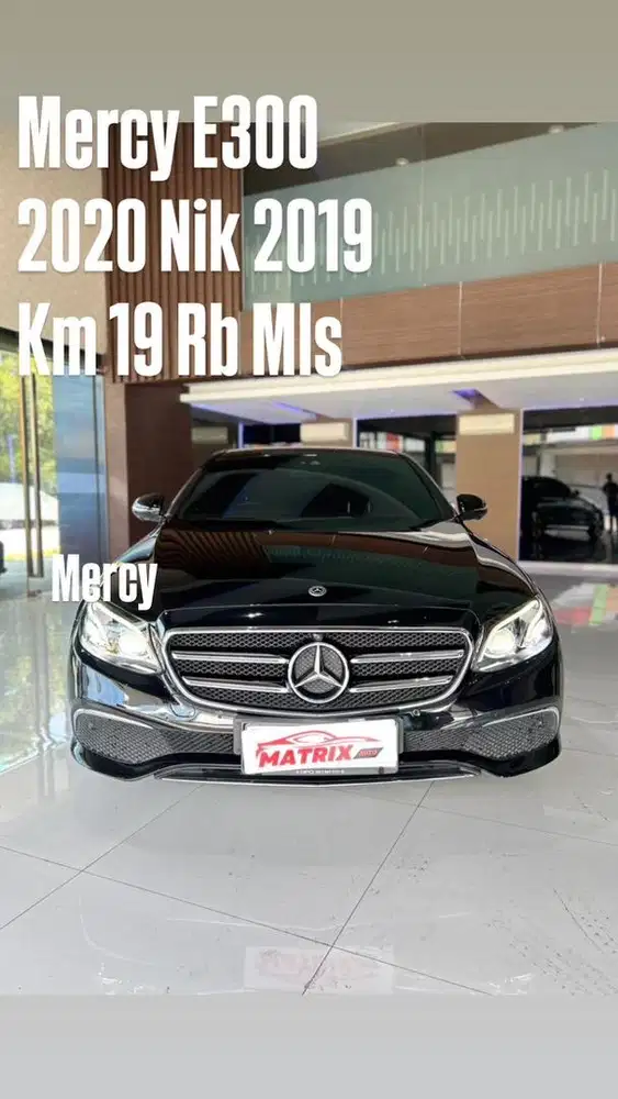 Mercy E300 Black on Black 2020 Nik 2019 Siap pakai