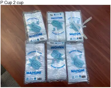 P Cup 2 cup minuman