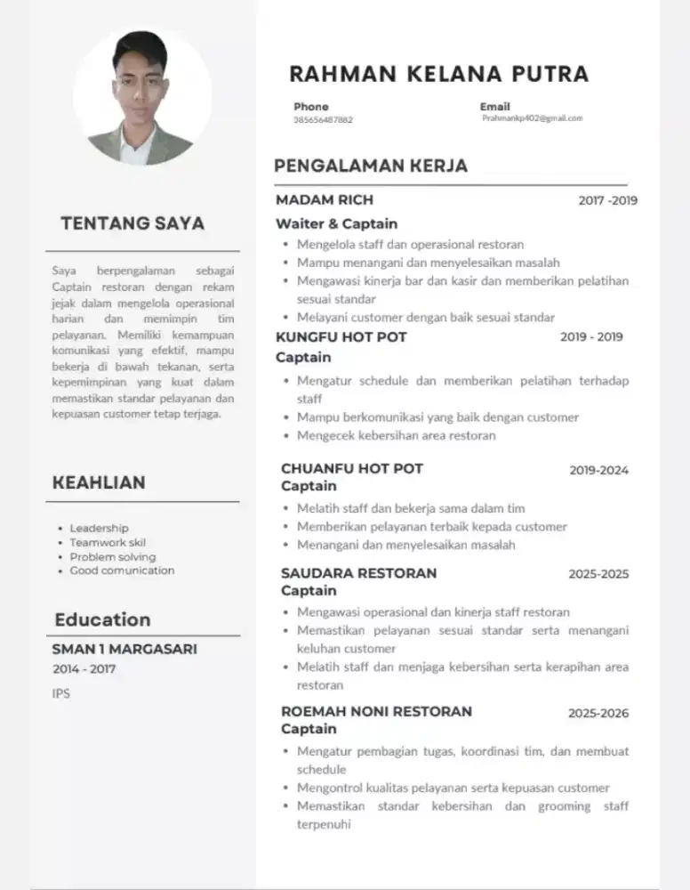 Butuh kerjaan apa aja