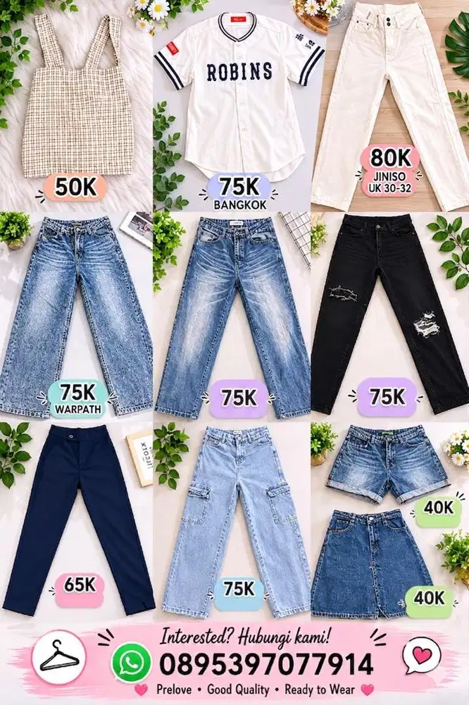 PRELOVE CELANA JEANS & ROK JEANS