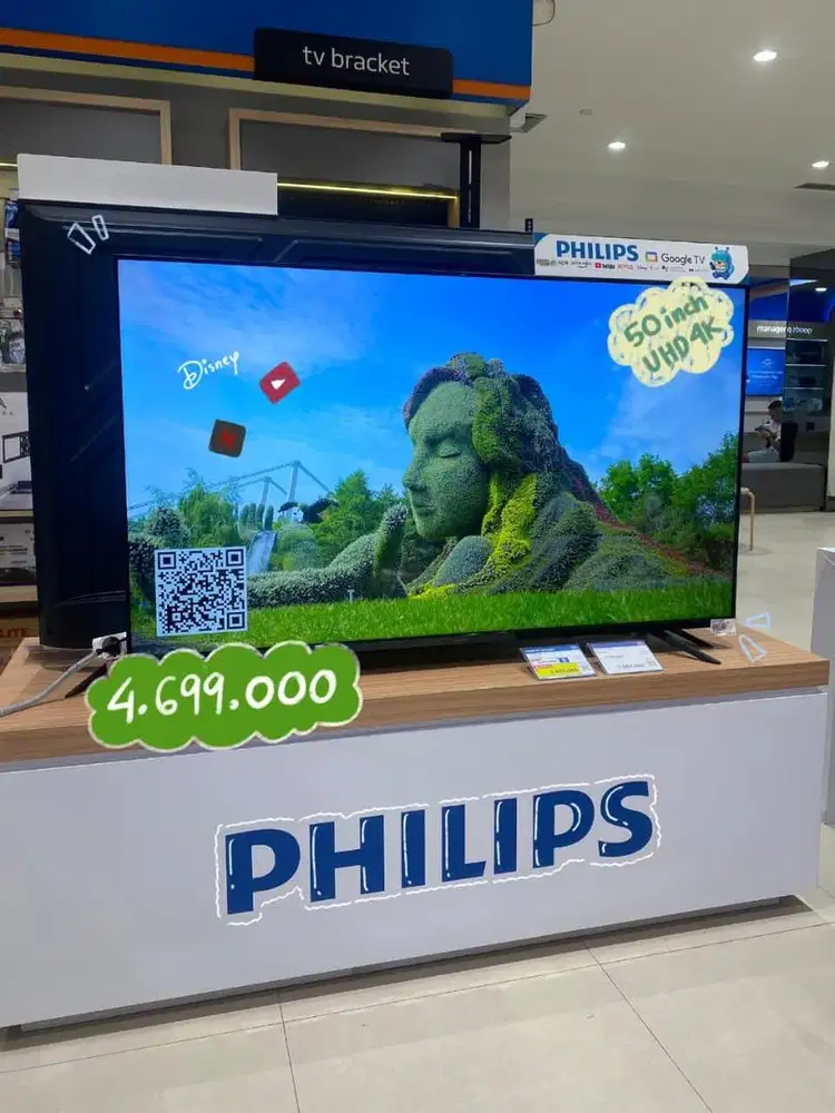 PHILIPS UHD GOOGLE TV 50”