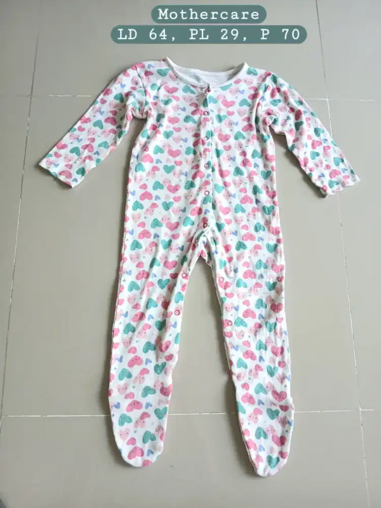 Baju tidur sleepsuit Mothercare 12-18 months, preloved