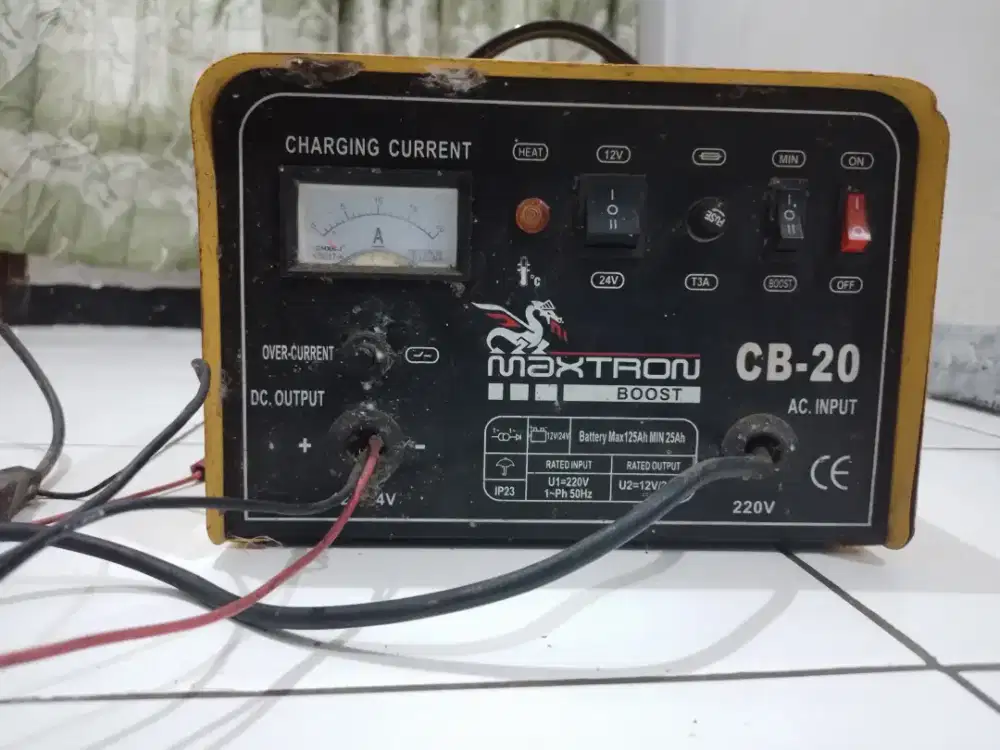 Jual maxtron boost CB-20 Charger Aki/Battery Charger mobil & Motor