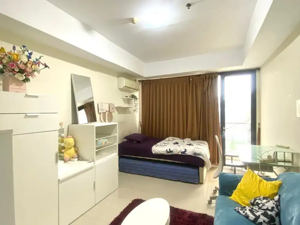Sewa Apartemen Beverly Dago, Studio Lantai Rendah, Furnished, Free IPL
