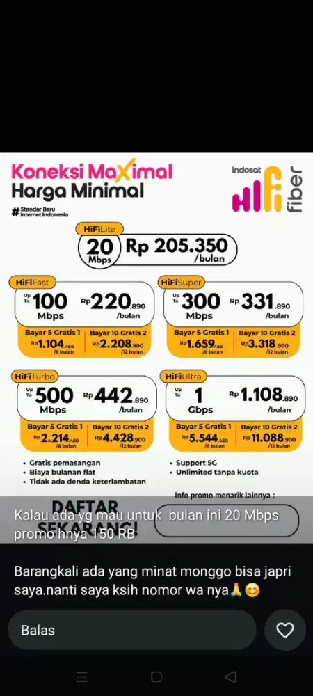 Wifi Indosat HIFI