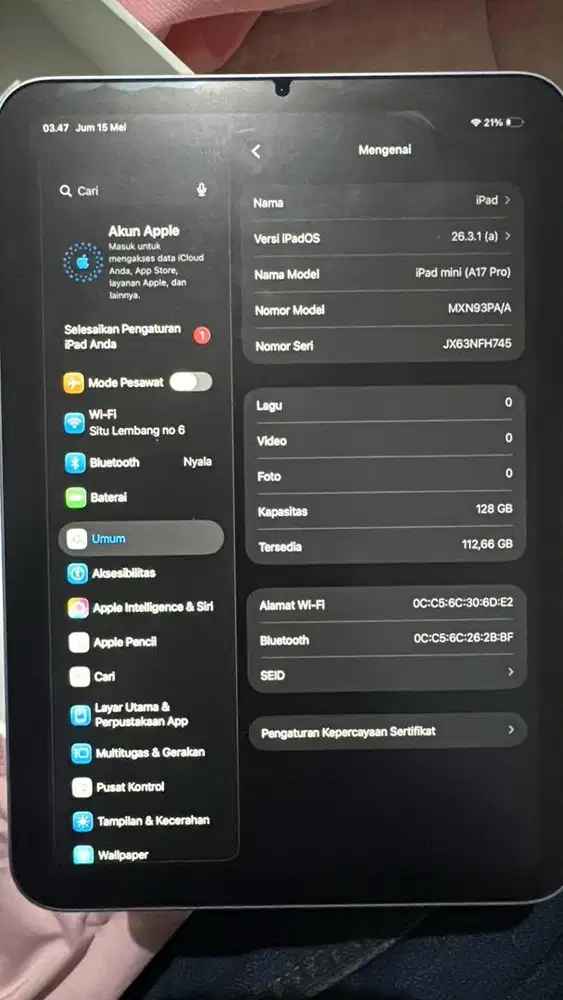 Ipad mini 7 128 wifi only