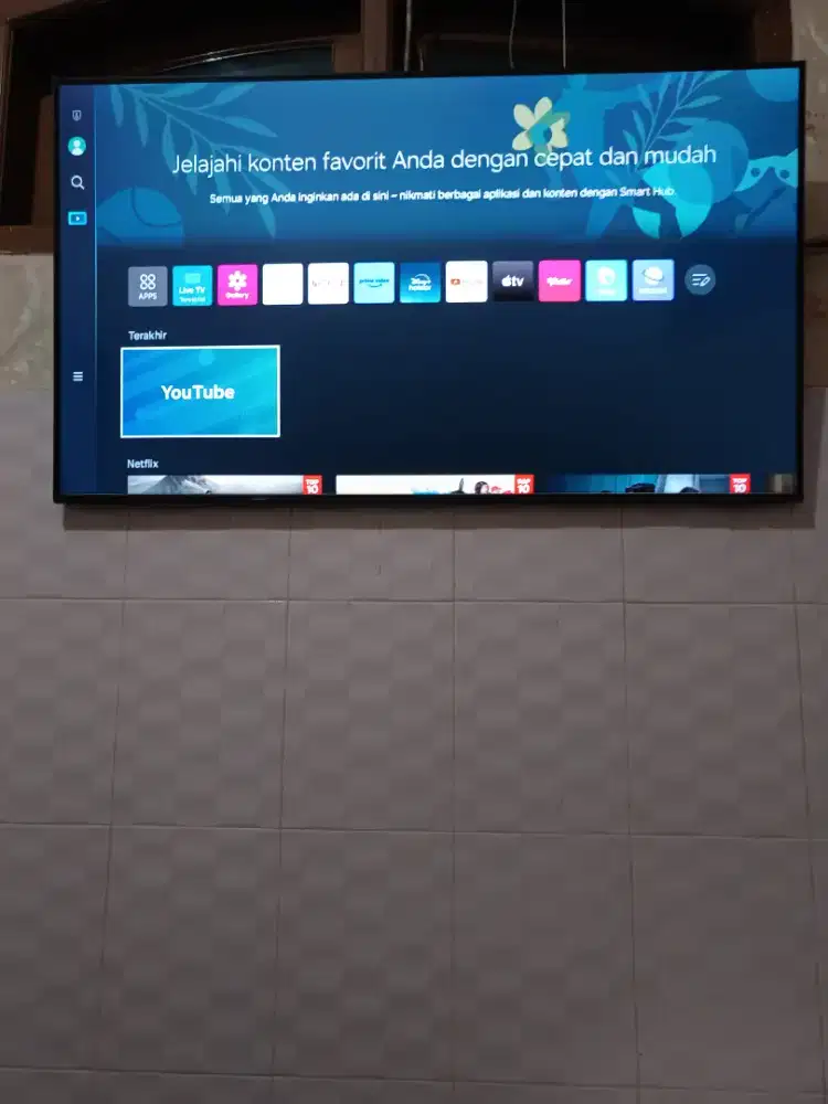 Tv Samsung 50inch CU8000 smrat tv mulus fullset sperti baru