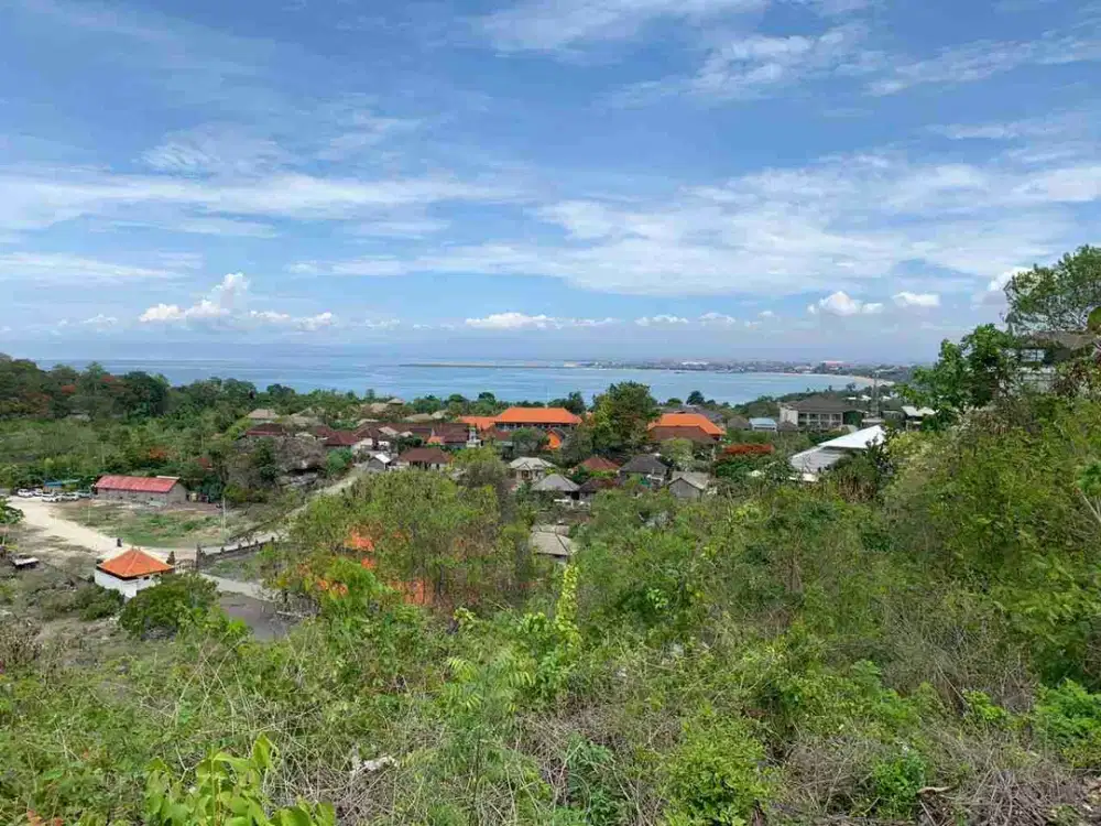 BARANG MURAH Dijual Tanah Full View Laut di Jalan Raya Utama Uluwatu Jimbaran Bali
