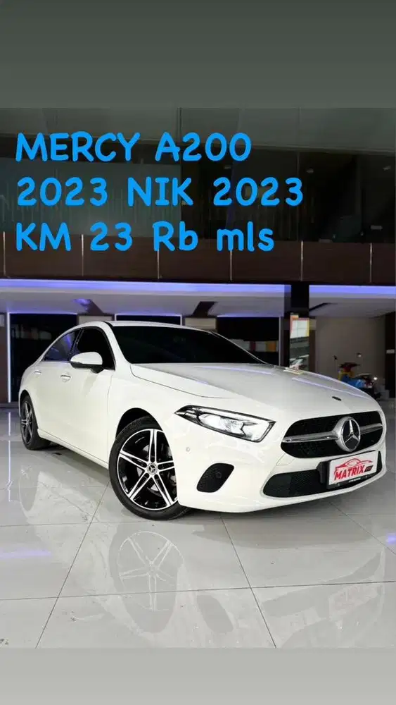 Mercy A200 Nik 2023 White on Black Siap pakai