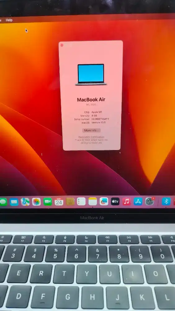Macbook air 13inc M1 2020