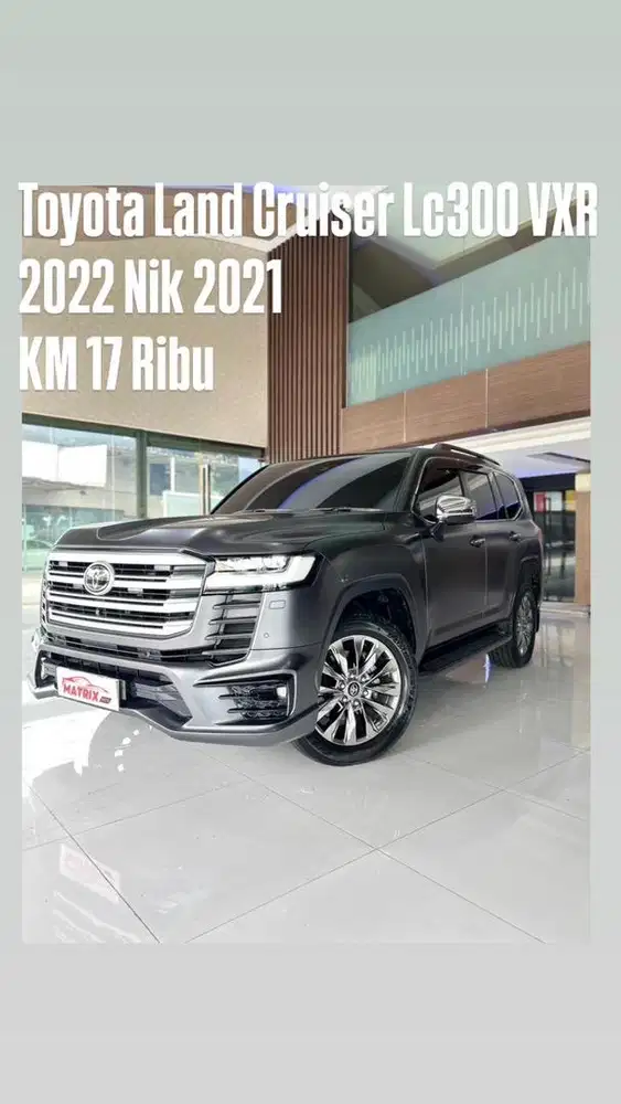 Toyota land cruiser Lc300 Vxr 2022 Nik21 Grey on black siap pakai