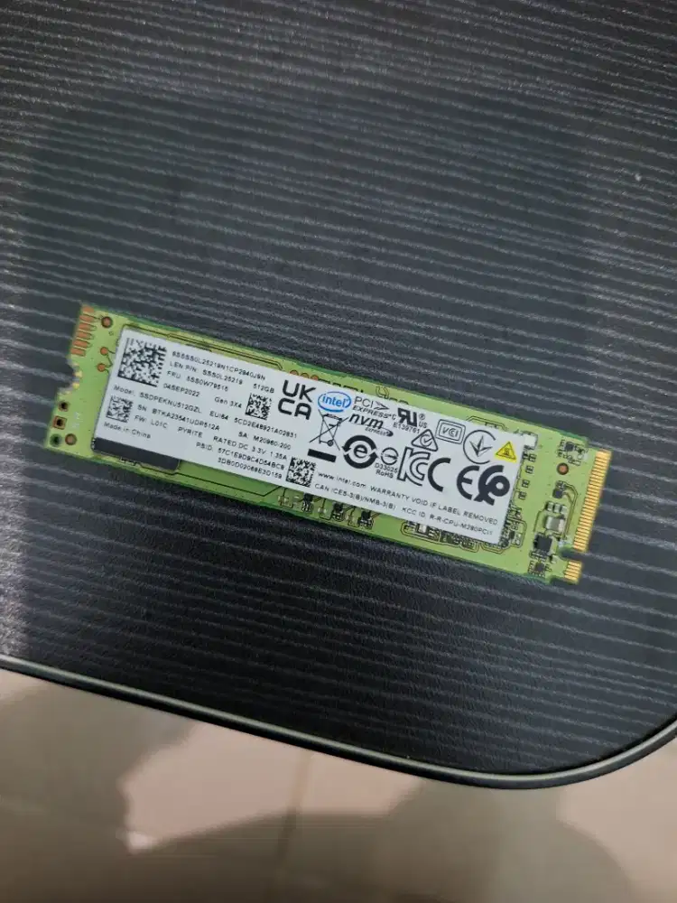 Bismillah di jual ssd nvme 512gb kondisi sentinel 100%/100% tes ok