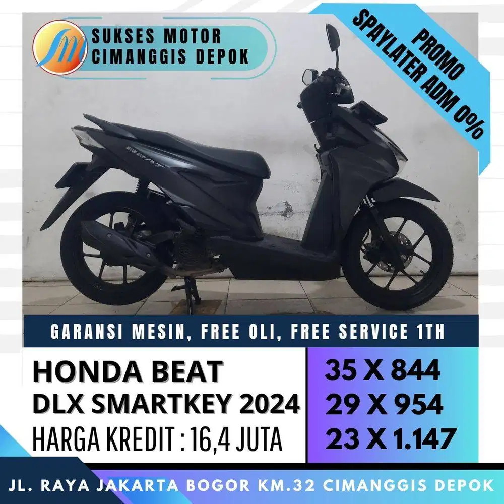 BEAT DELUXE KEYLES 2024 CASH KREDIT CC PAYLATER [SUKSES MOTOR]