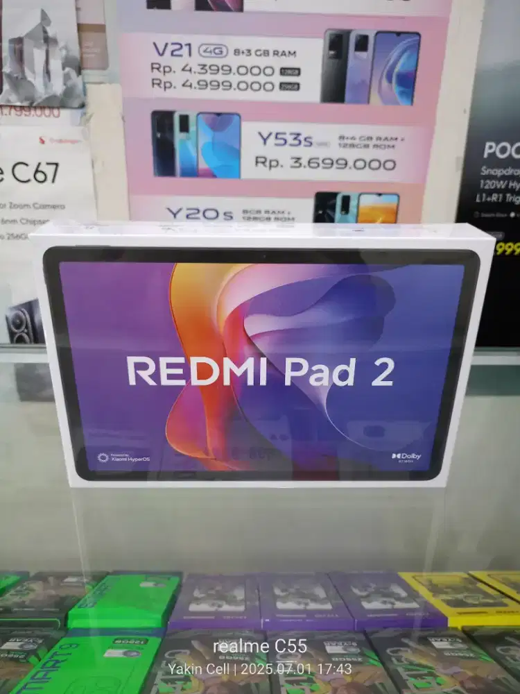 Redmi Pad 2 4/128 GB Layar 11 Inch Helio G100 Batre 9000 Garansi Resmi
