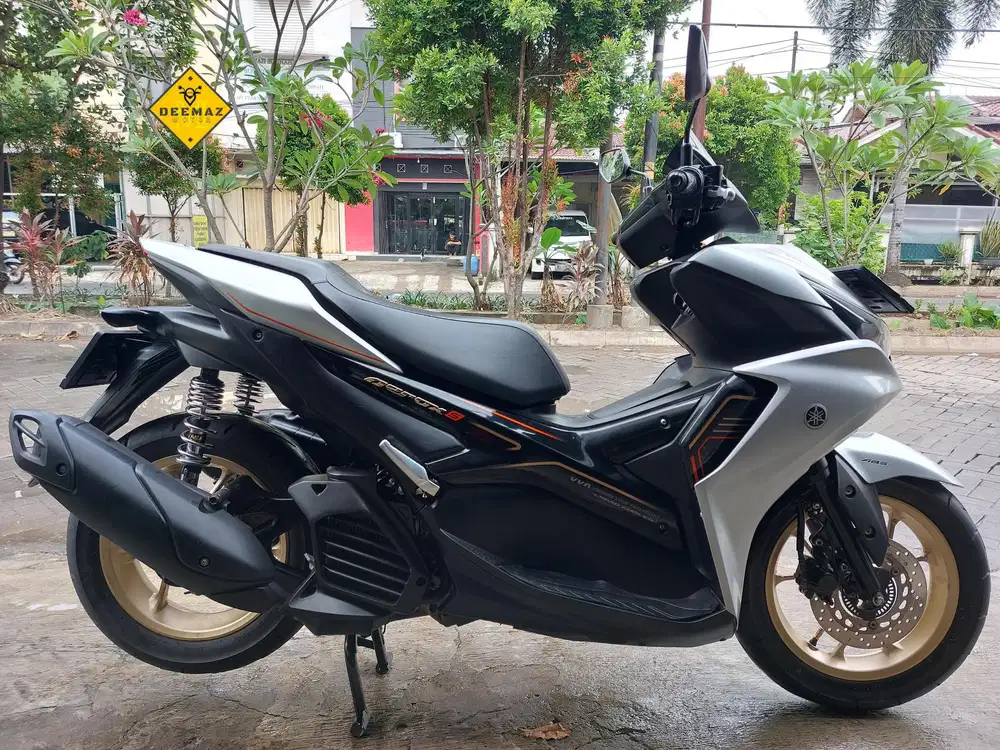 (DP 500 Rb)‼️ Aerox S ABS Keyless Connected Silver 2024 Cash & Kredit
