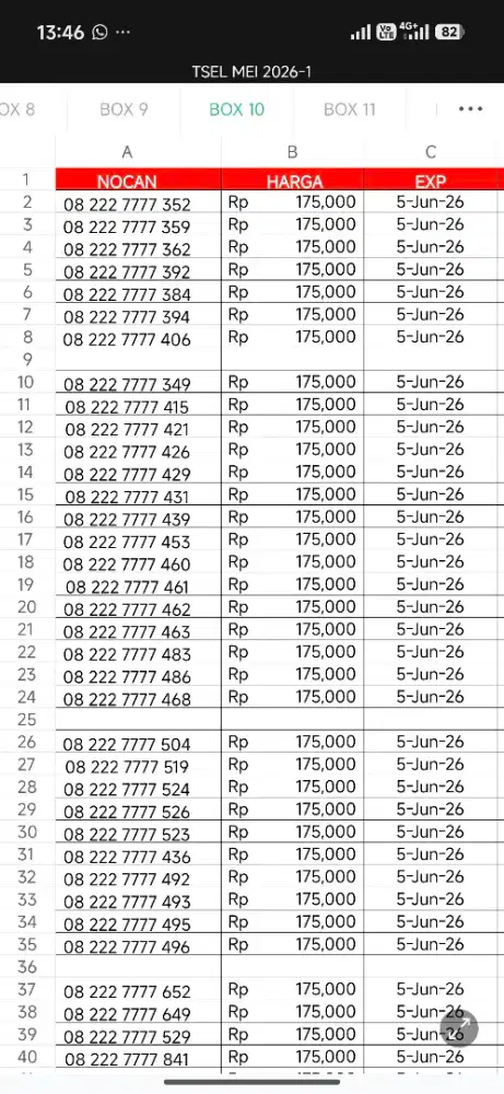 Nomor cantik simpati