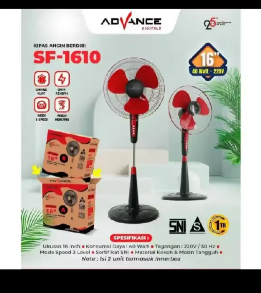 Kipas angin berdiri advance sf 1610