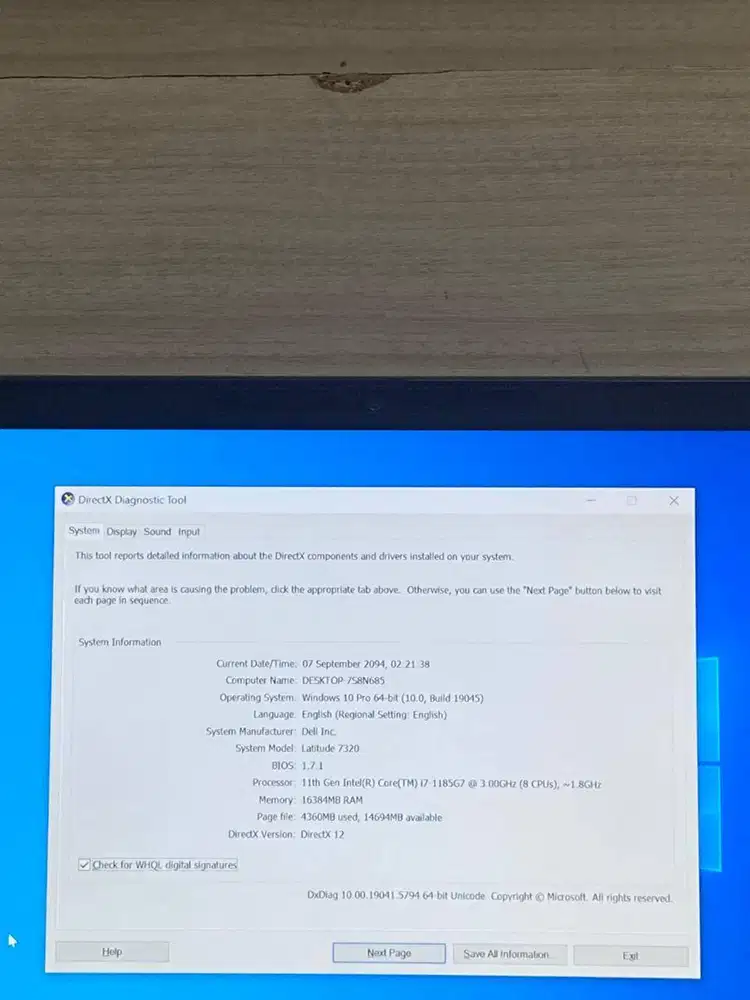 Dell Latitude 7320 Core i7 Gen 11 RAM 16GB SSD 512GB – Laptop Bisnis